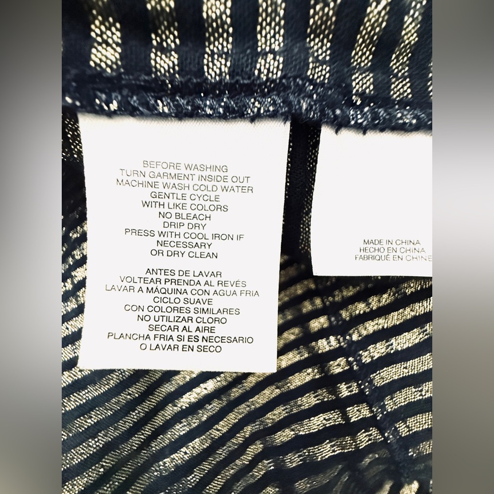 Anne Klein Dark Blue Patterned Jacket - image 11